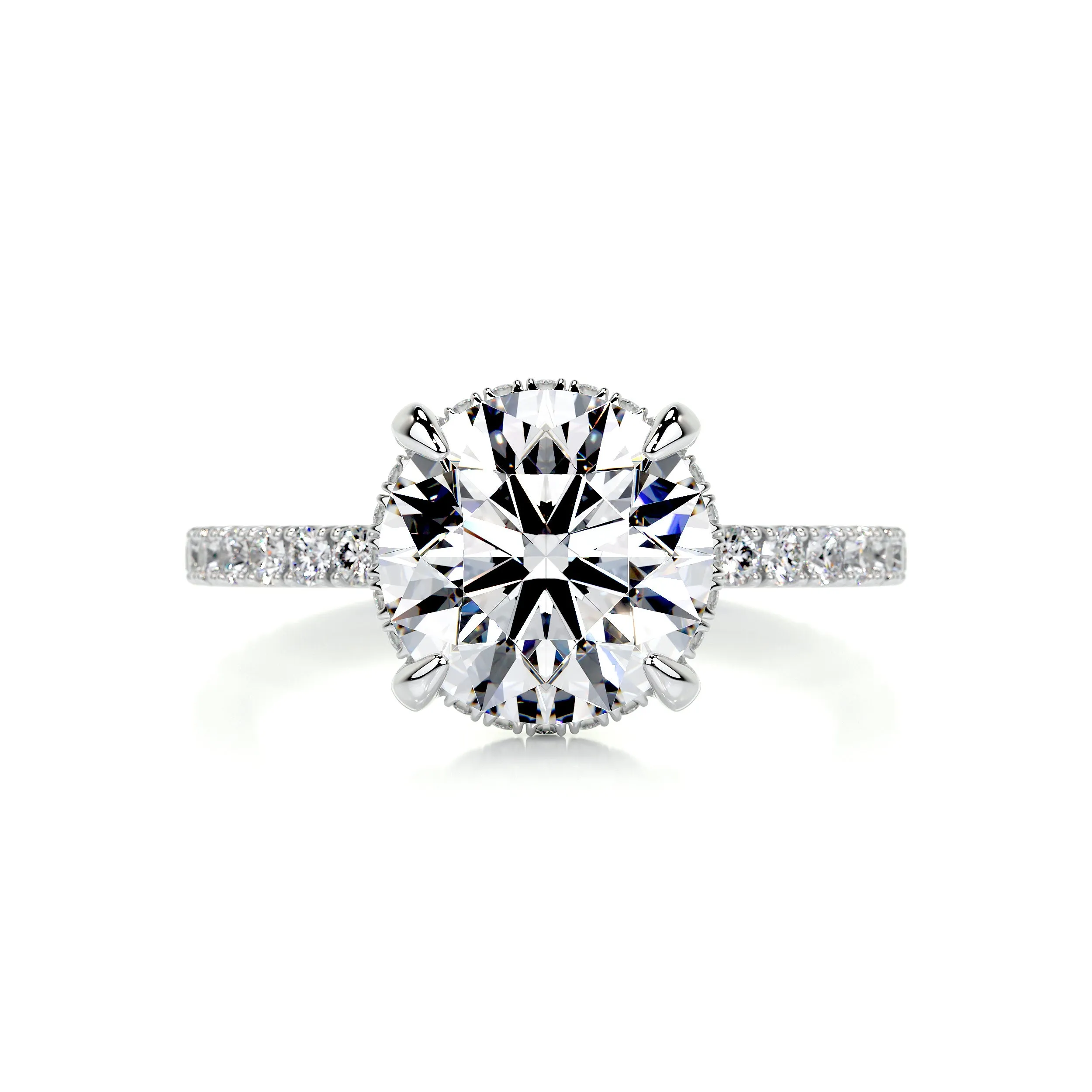 Valeria Diamond Engagement Ring -18K White Gold