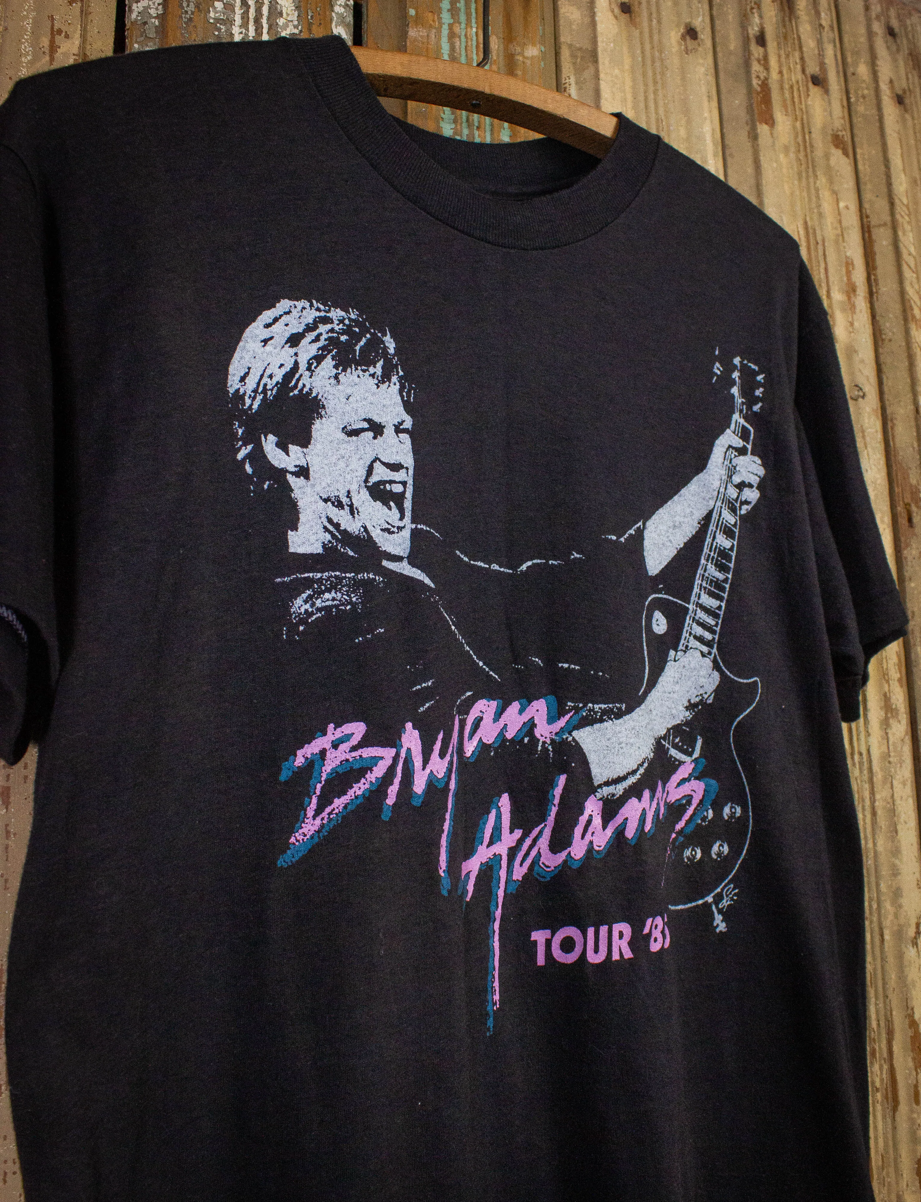 Vintage Bryan Adams Tour Concert T Shirt 1985 Black Small