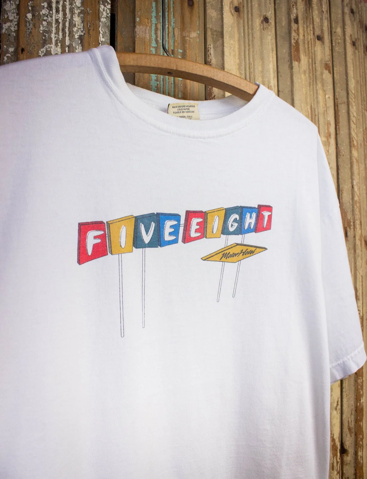 Vintage Five Eight Motor Hotel Concert T Shirt White XL