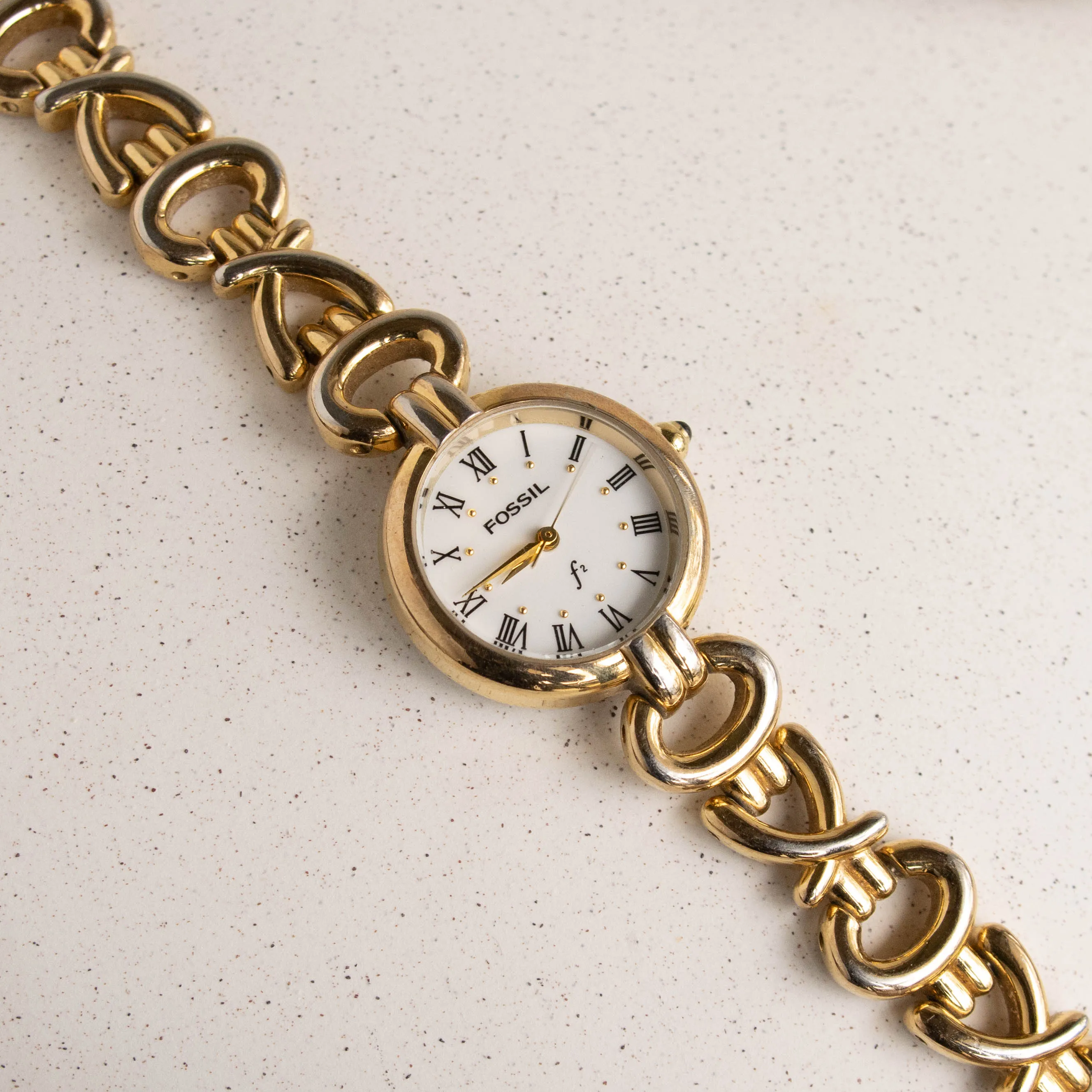 Vintage Fossil Gold Tone Watch