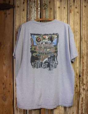 Vintage Levi's Silver Tab Graphic T Shirt 90s Gray 2XL