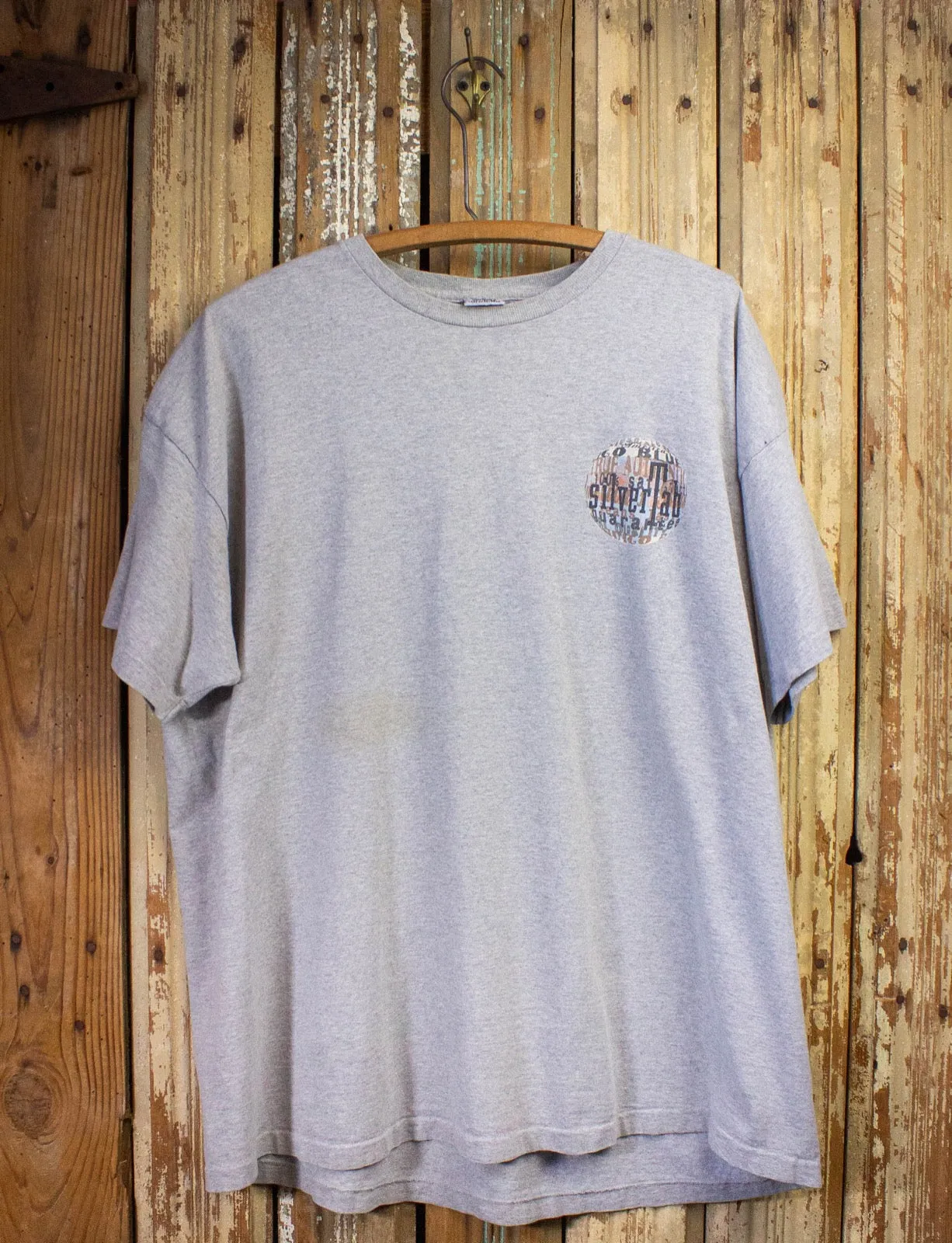 Vintage Levi's Silver Tab Graphic T Shirt 90s Gray 2XL