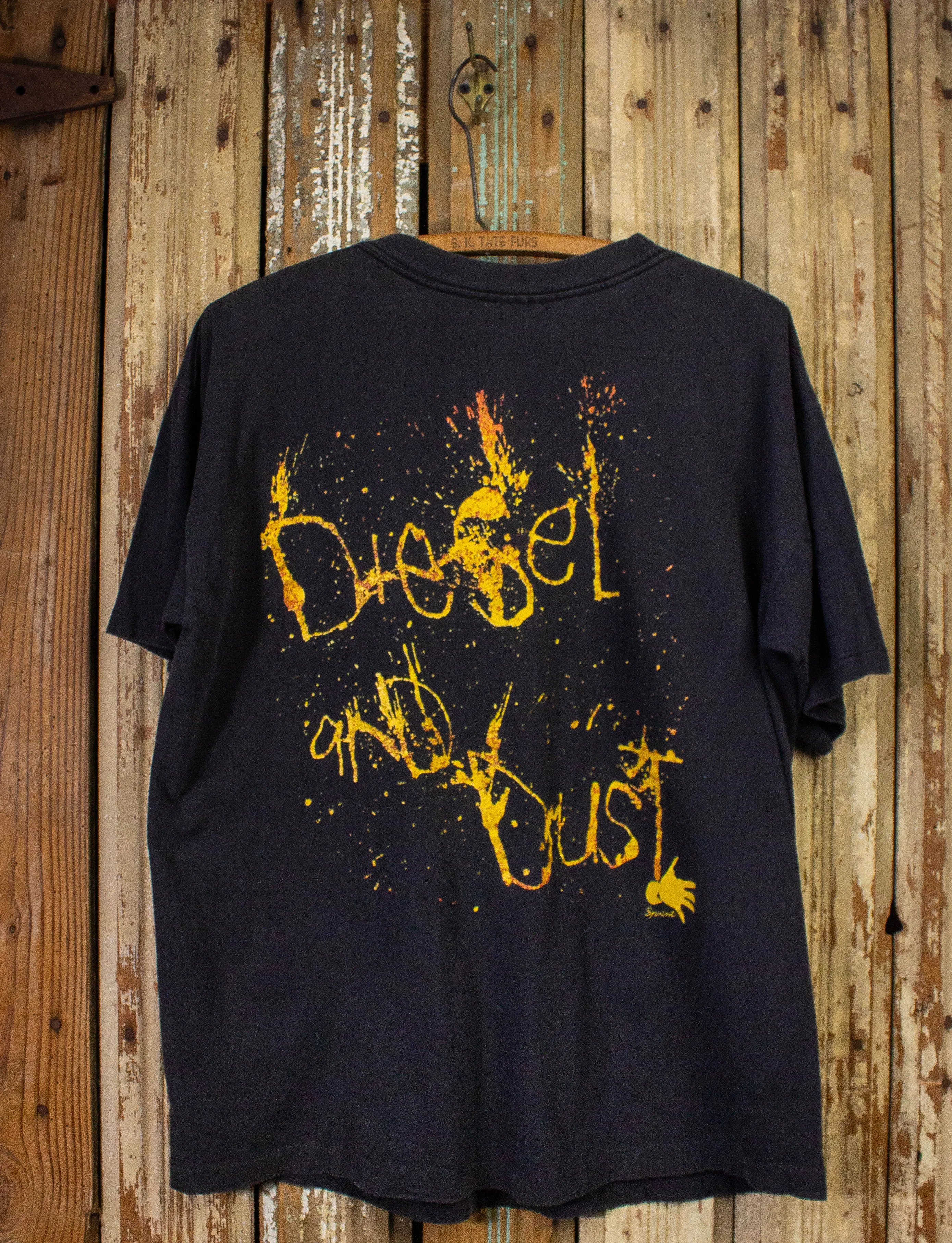 Vintage Midnight Oil Diesel and Dust Concert T Shirt 1989 Black XL