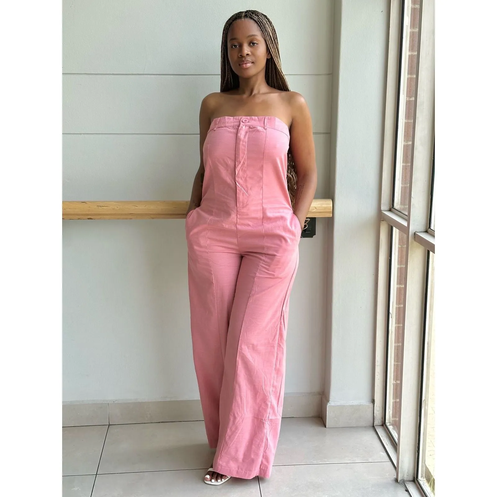 Vintage Off Shoulder Jumpsuit