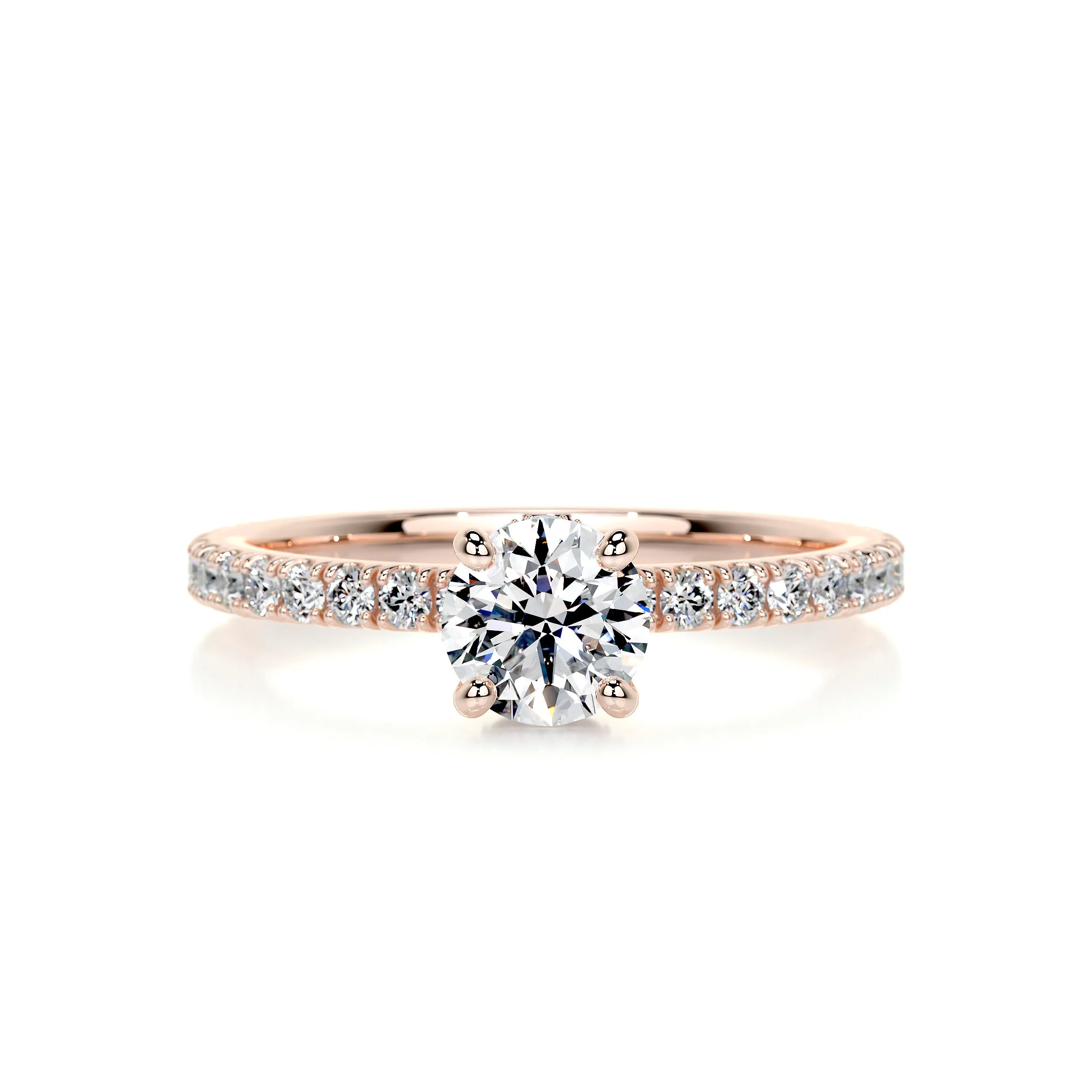 Vivienne Diamond Engagement Ring - 14K Rose Gold