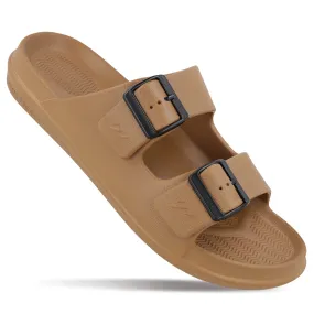 Walkaroo Men Casual Flip-Flop  - WC4822 Tan