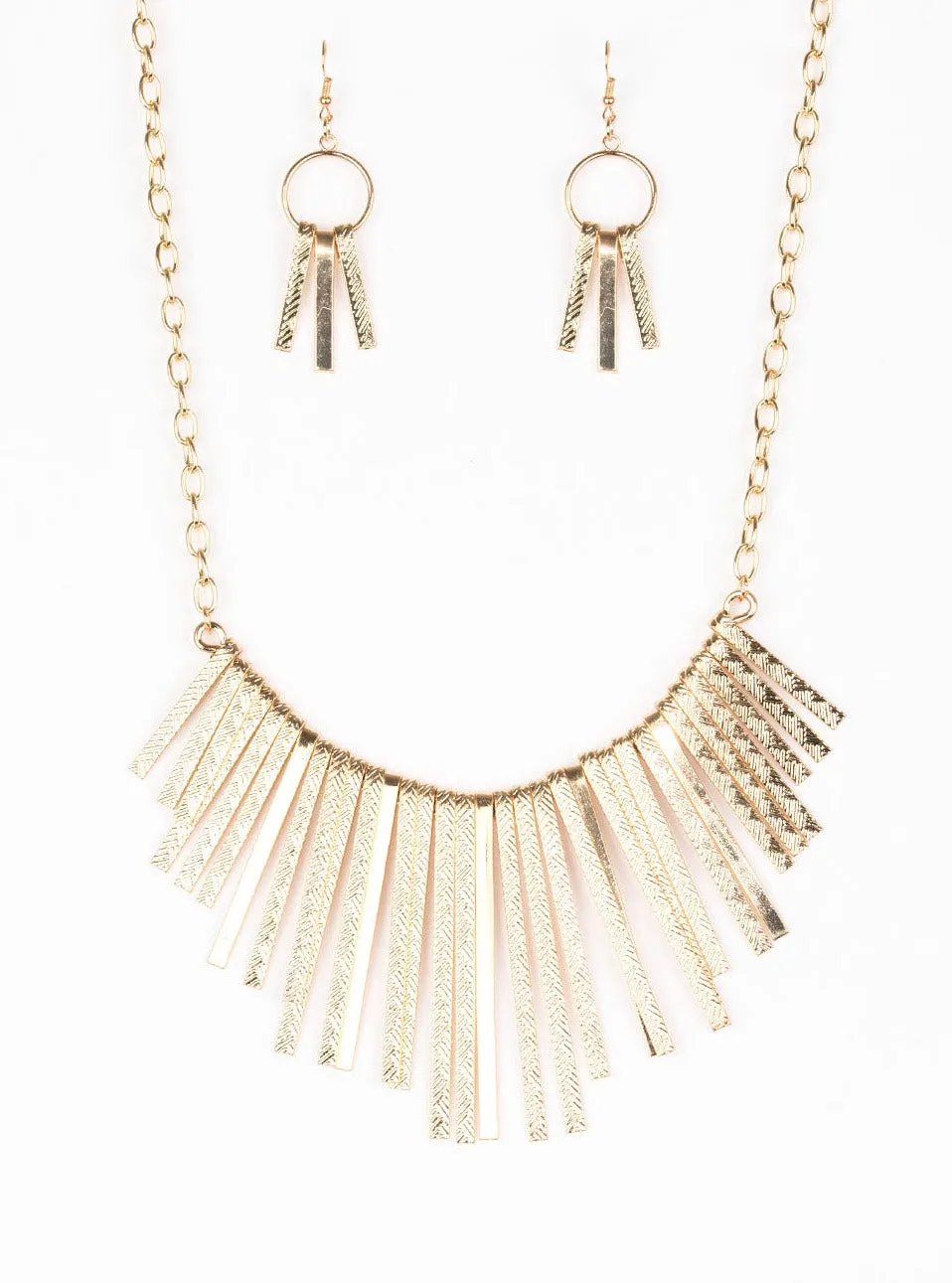 Welcome To The Pack Gold Necklace Set